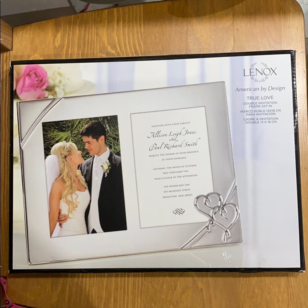 NWT LENOX double picture frame plus “I do” frame”